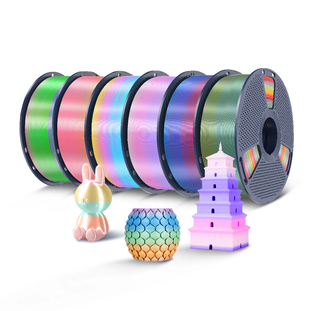 [MOQ: 3 Rollen] PLA, SILK, PLA Transparent Rainbow Filament 1KG - Image 14