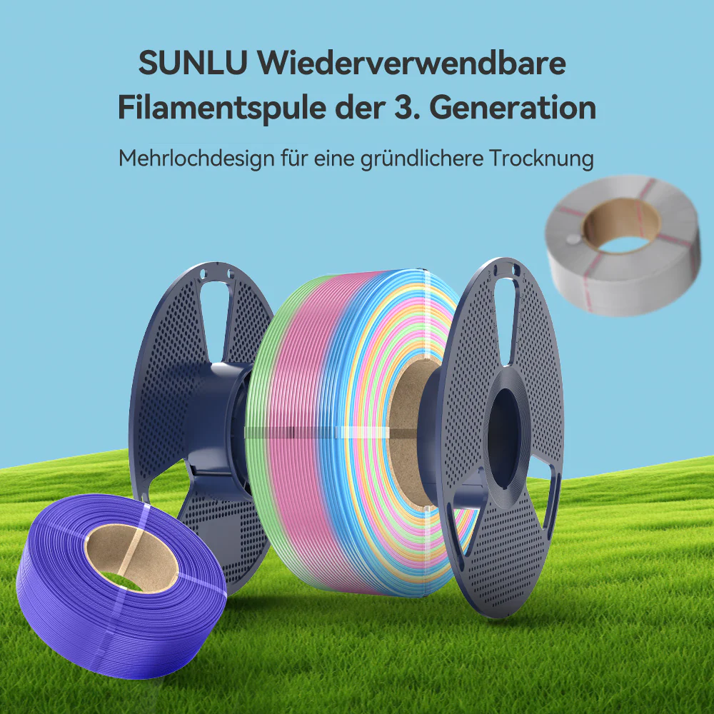 PLA Rainbow, PLA Transparent Rainbow Filament (8Meter Farbwechsel) 1KG - Image 10