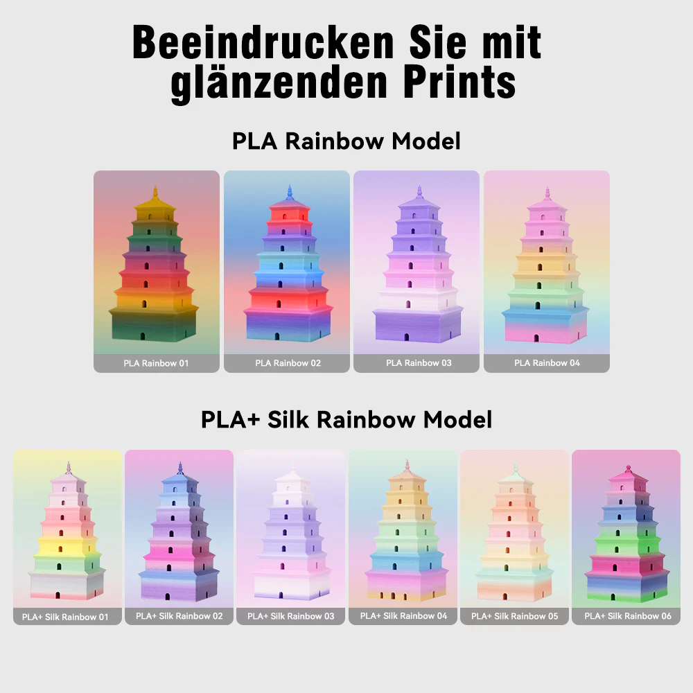 SILK Rainbow Filament(8Meter Farbwechsel) 1KG - Image 5