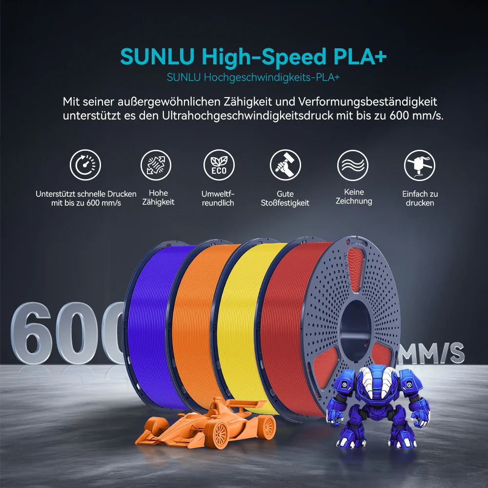 [MOQ: 3 Rollen] High Speed PLA+, Hohe Geschwindigkeit PLA+ 3D Drucker Filament 1KG - Image 3