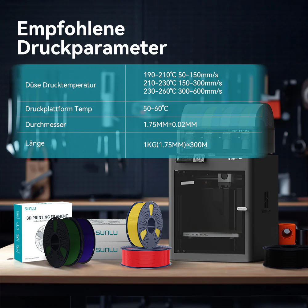 [MOQ: 3 Rollen] High Speed PLA+, Hohe Geschwindigkeit PLA+ 3D Drucker Filament 1KG - Image 7