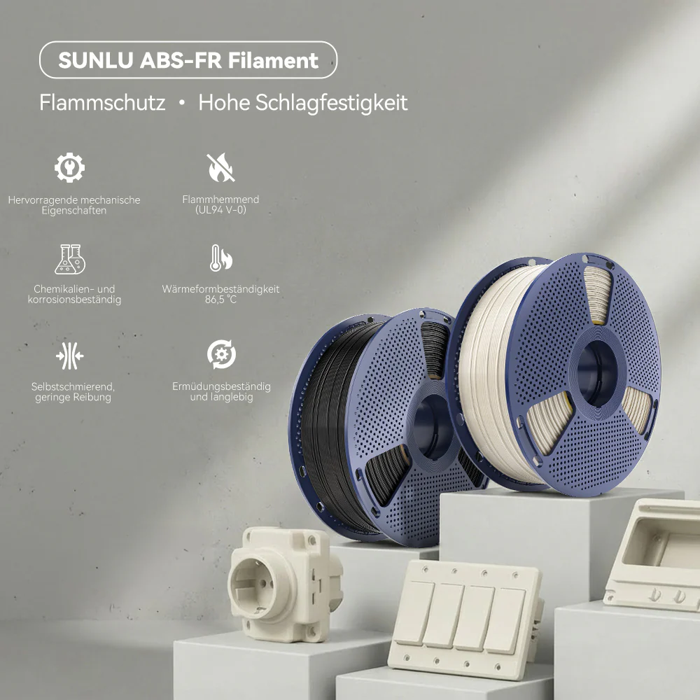 [15 % Rabatt] ABS-FR (flammschützendes) 3D-Drucker-Filament 1KG - Image 4