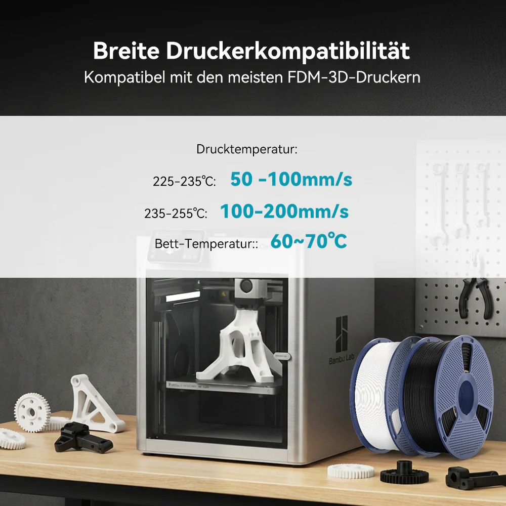 E-ABS, Easy-ABS Filament 1KG (Anmerkung: Die neue Nachfüllspule wiegt 0,9 kg) - Image 6