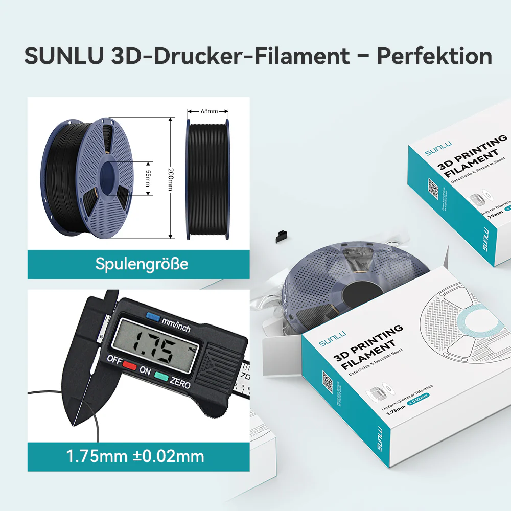 E-ABS, Easy-ABS Filament 1KG (Anmerkung: Die neue Nachfüllspule wiegt 0,9 kg) - Image 7