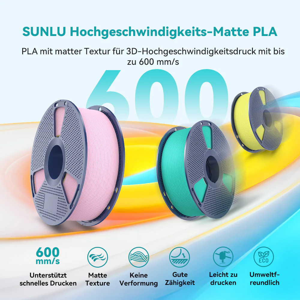 [MOQ: 6 Rollen] High Speed Collection, Hochgeschwindigkeits-Kollektion, High Speed PLA, PLA+, PLA+2.0, Matte PLA, Matte PETG, PLA Marble Filament 1KG - Image 5