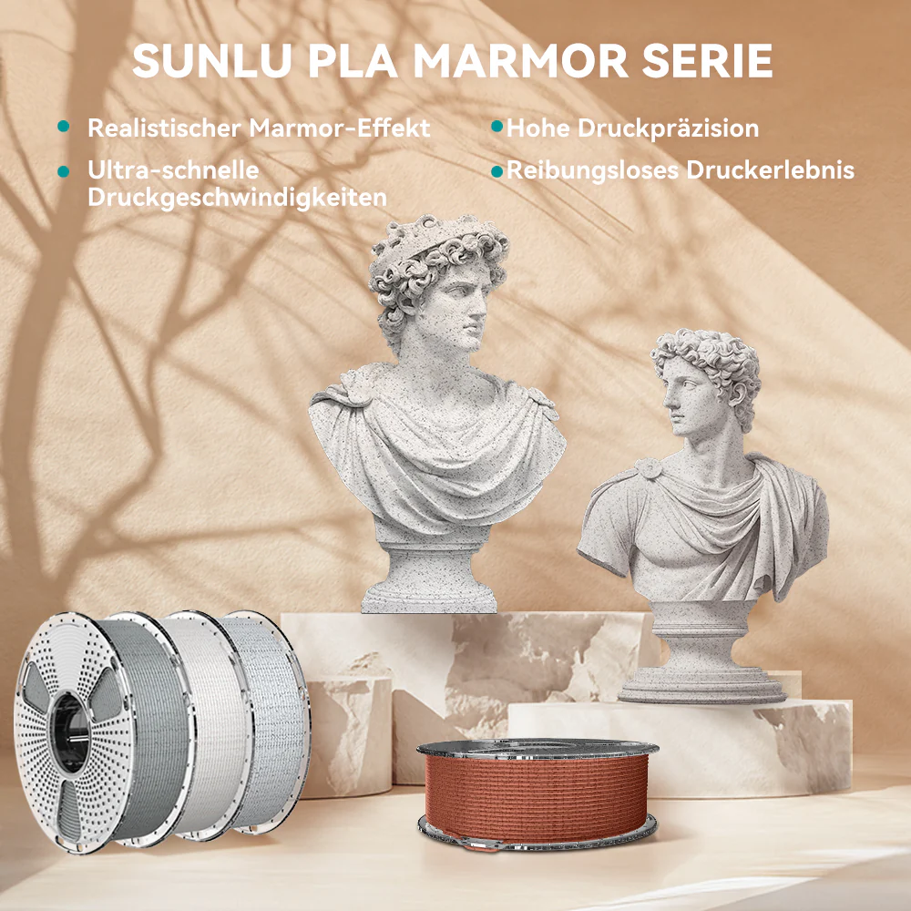 [MOQ: 3 Rollen] High Speed PLA Marmor 3D Drucker Filament 1KG - Image 4