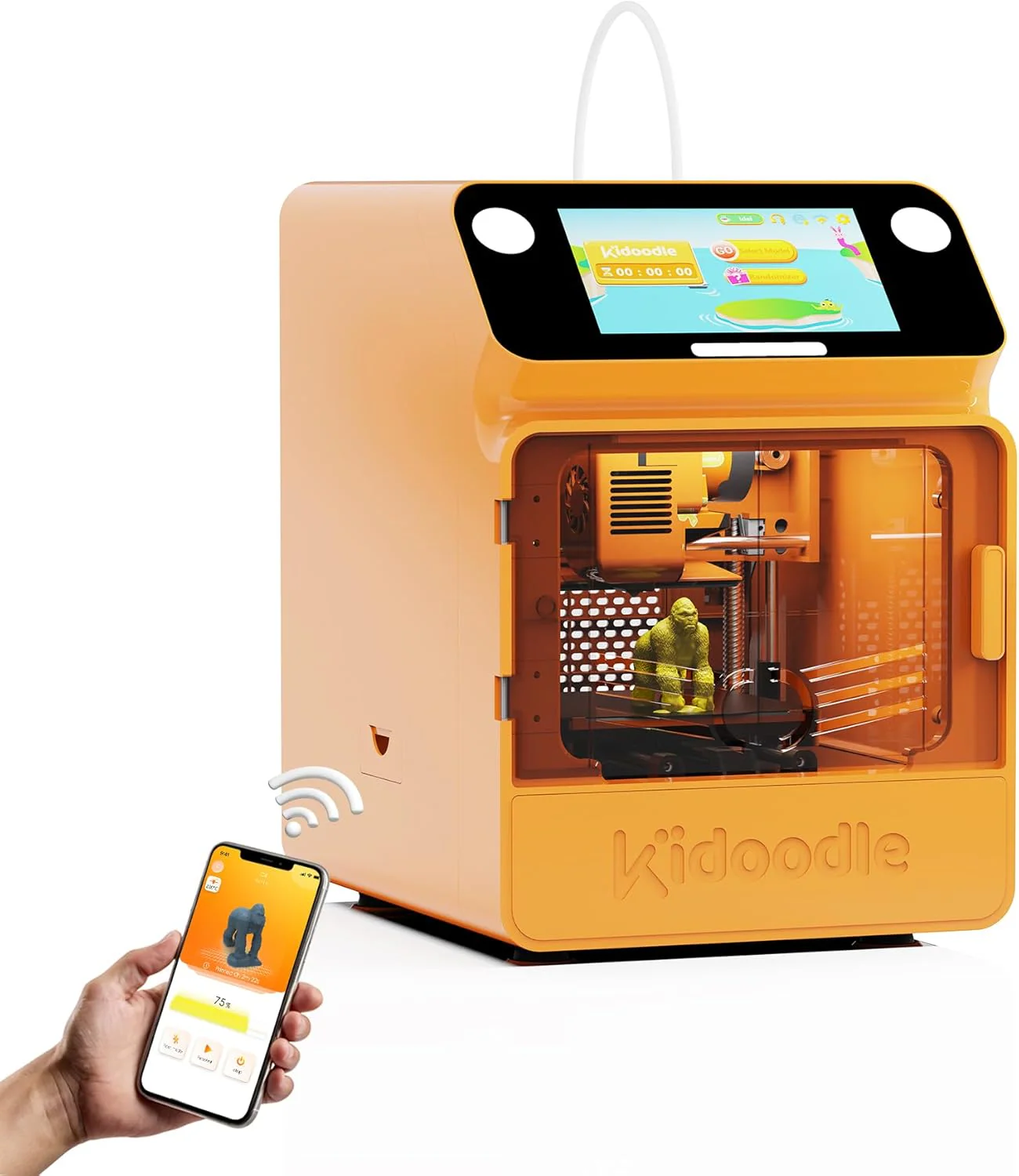 Kidoodle MiniBox A1: 3D-Drucker für Kinder, Entfesseln Sie Ihre Kreativität mit Kidoodle, 600mm/s hohe Geschwindigkeit, AutoLiv/Design Safe for Kids/5“ Touchscreen, Wi-Fi/App-Steuerung - Image 10