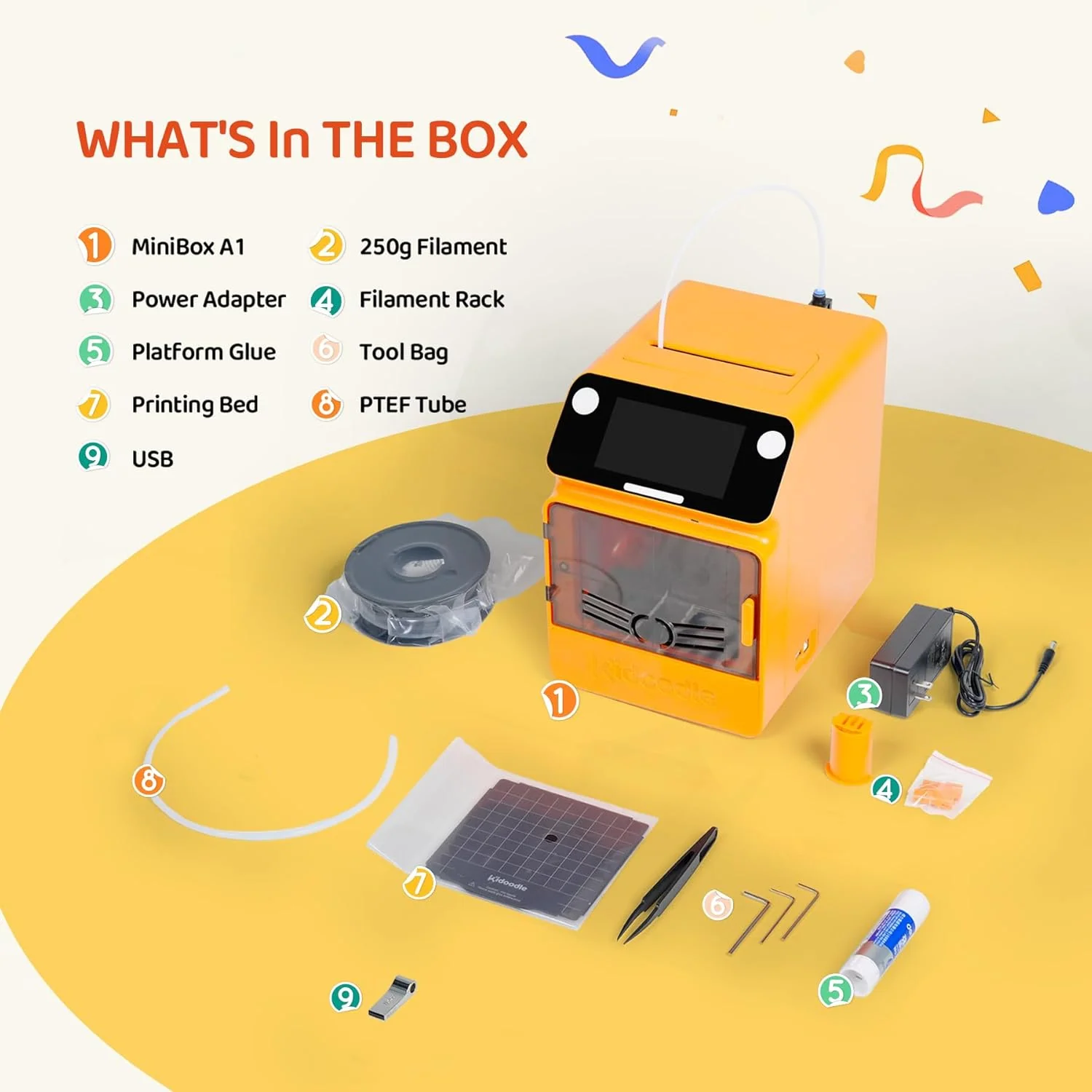 Kidoodle MiniBox A1: 3D-Drucker für Kinder, Entfesseln Sie Ihre Kreativität mit Kidoodle, 600mm/s hohe Geschwindigkeit, AutoLiv/Design Safe for Kids/5“ Touchscreen, Wi-Fi/App-Steuerung - Image 6