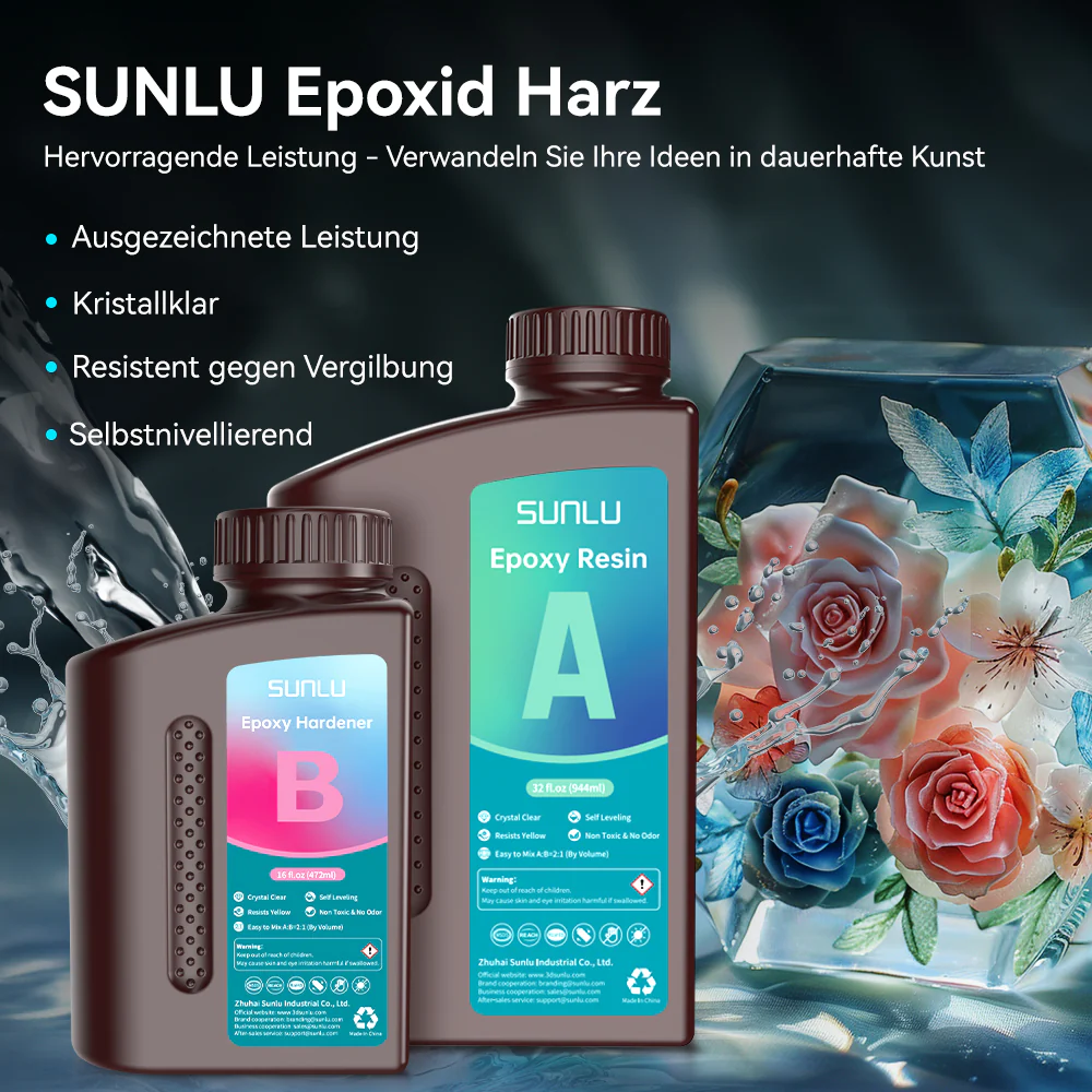Kristallklares Epoxidharz-Kit 48OZ(32OZ+16OZ), perfekt für DIY-Geschenke, Gießen, Beschichtung, Dekoration, Fluss-Tischplatte - Image 8