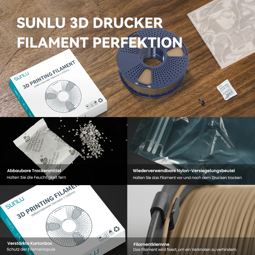 [MOQ: 3 Rollen] Optimiertes Holz PLA 3D Drucker Filament 1KG, optimierte und verbesserte Holzstruktur - Image 12