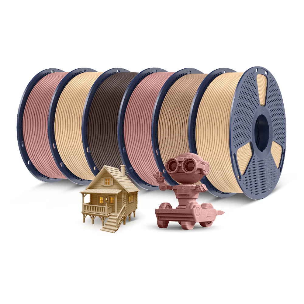 [MOQ: 3 Rollen] Optimiertes Holz PLA 3D Drucker Filament 1KG, optimierte und verbesserte Holzstruktur - Image 13