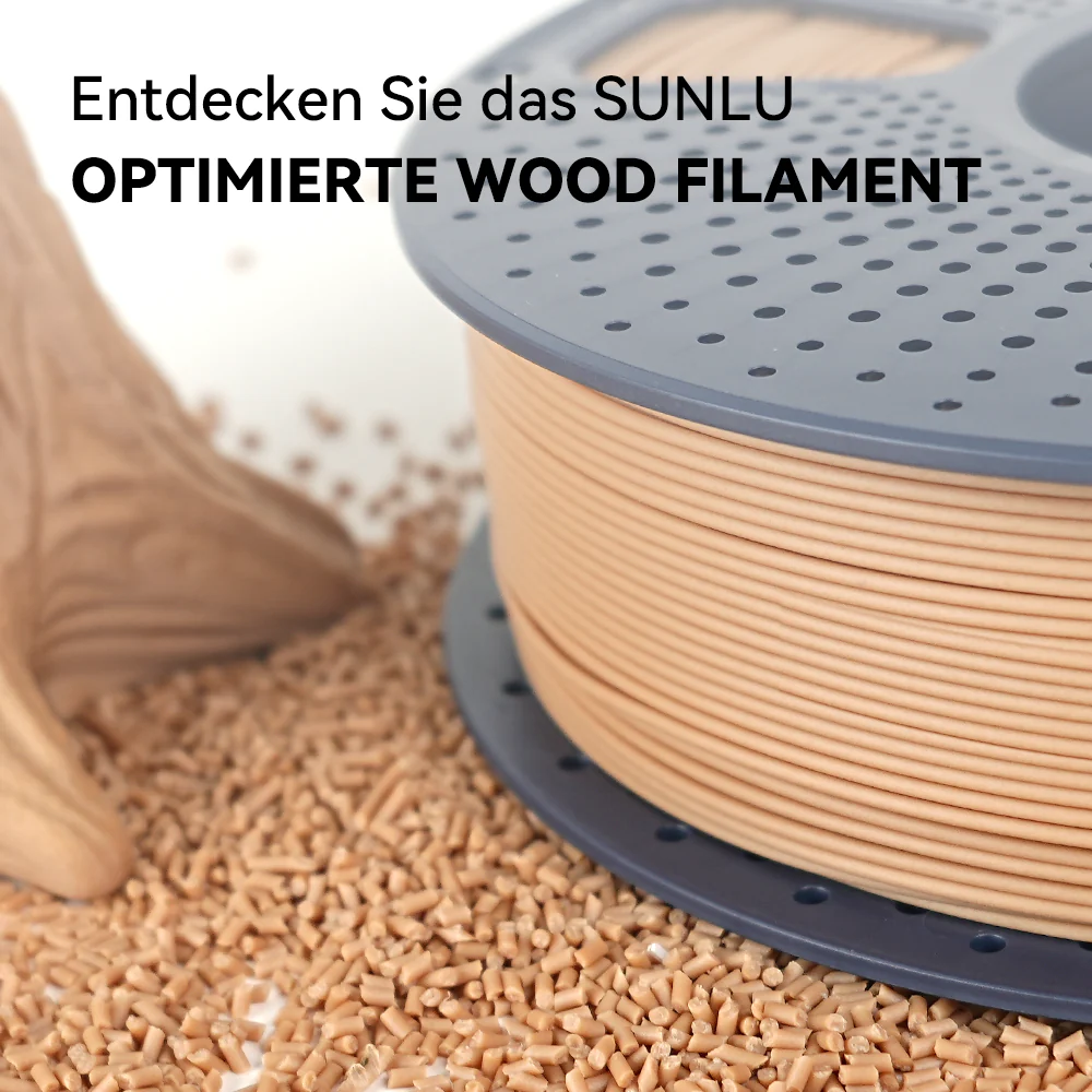 [MOQ: 3 Rollen] Optimiertes Holz PLA 3D Drucker Filament 1KG, optimierte und verbesserte Holzstruktur - Image 4