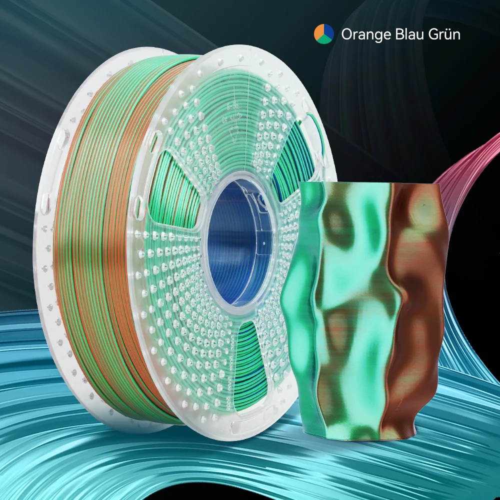 [MOQ: 3 Rollen] Multi-Color SILK (Zweifarbig, Dreifarbig, Vierfarbig) Filament 1KG - Image 23