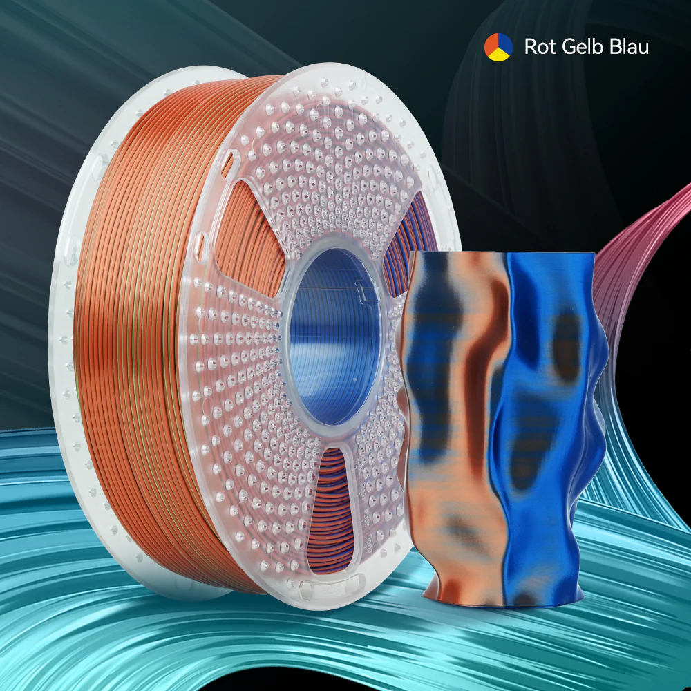 [MOQ: 3 Rollen] Multi-Color SILK (Zweifarbig, Dreifarbig, Vierfarbig) Filament 1KG - Image 24