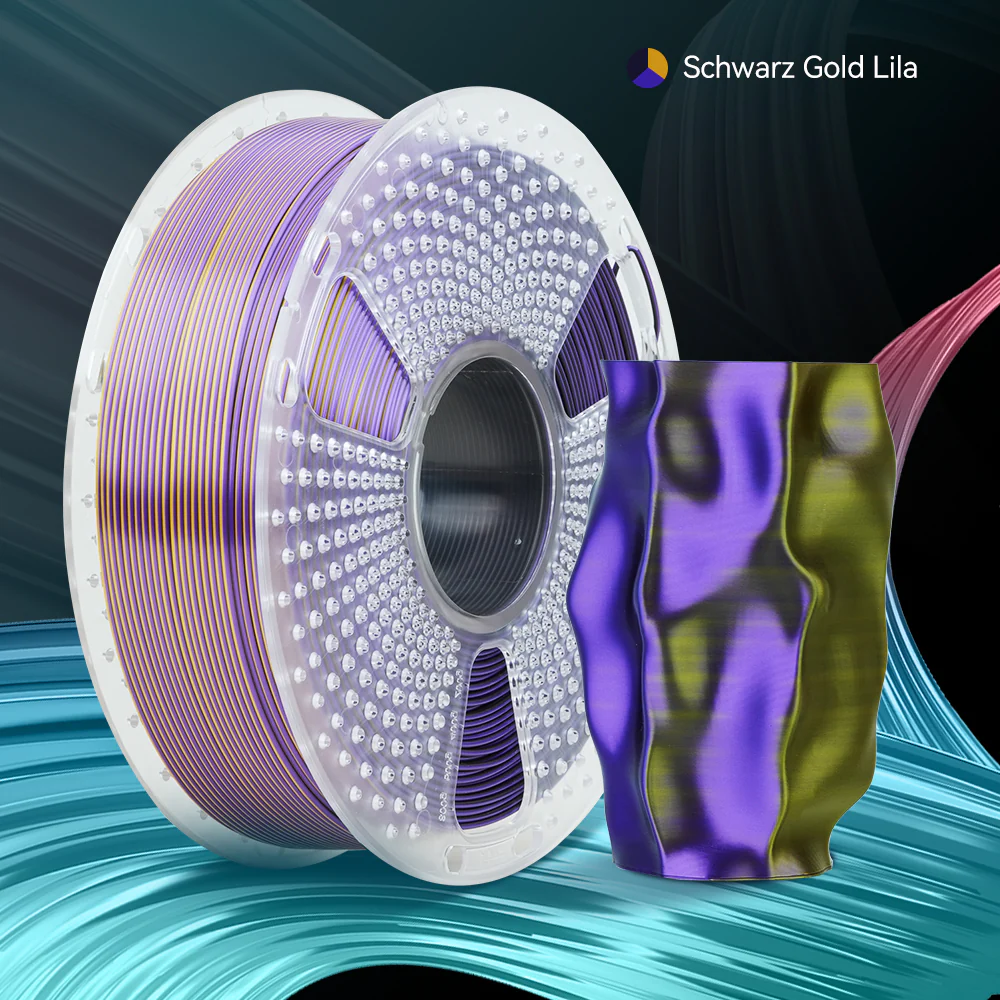 [MOQ: 3 Rollen] Multi-Color SILK (Zweifarbig, Dreifarbig, Vierfarbig) Filament 1KG - Image 25