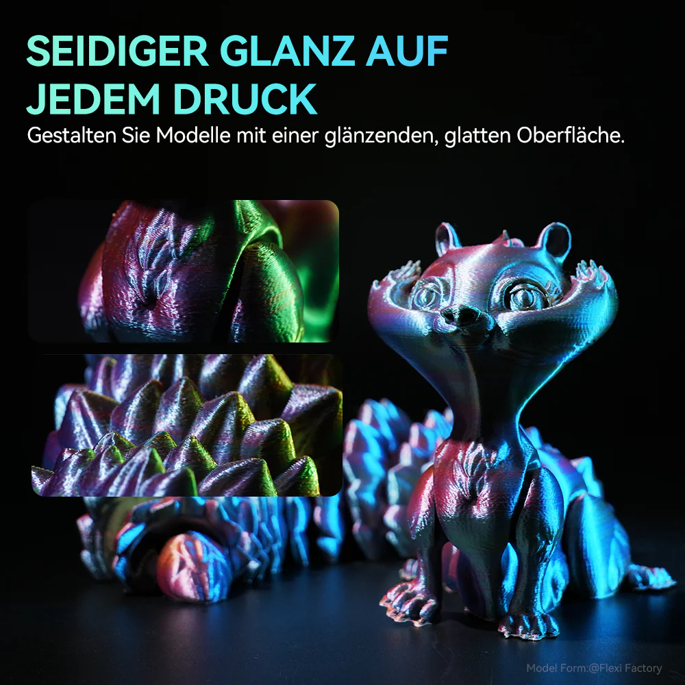 [MOQ: 3 Rollen] Multi-Color SILK (Zweifarbig, Dreifarbig, Vierfarbig) Filament 1KG - Image 4