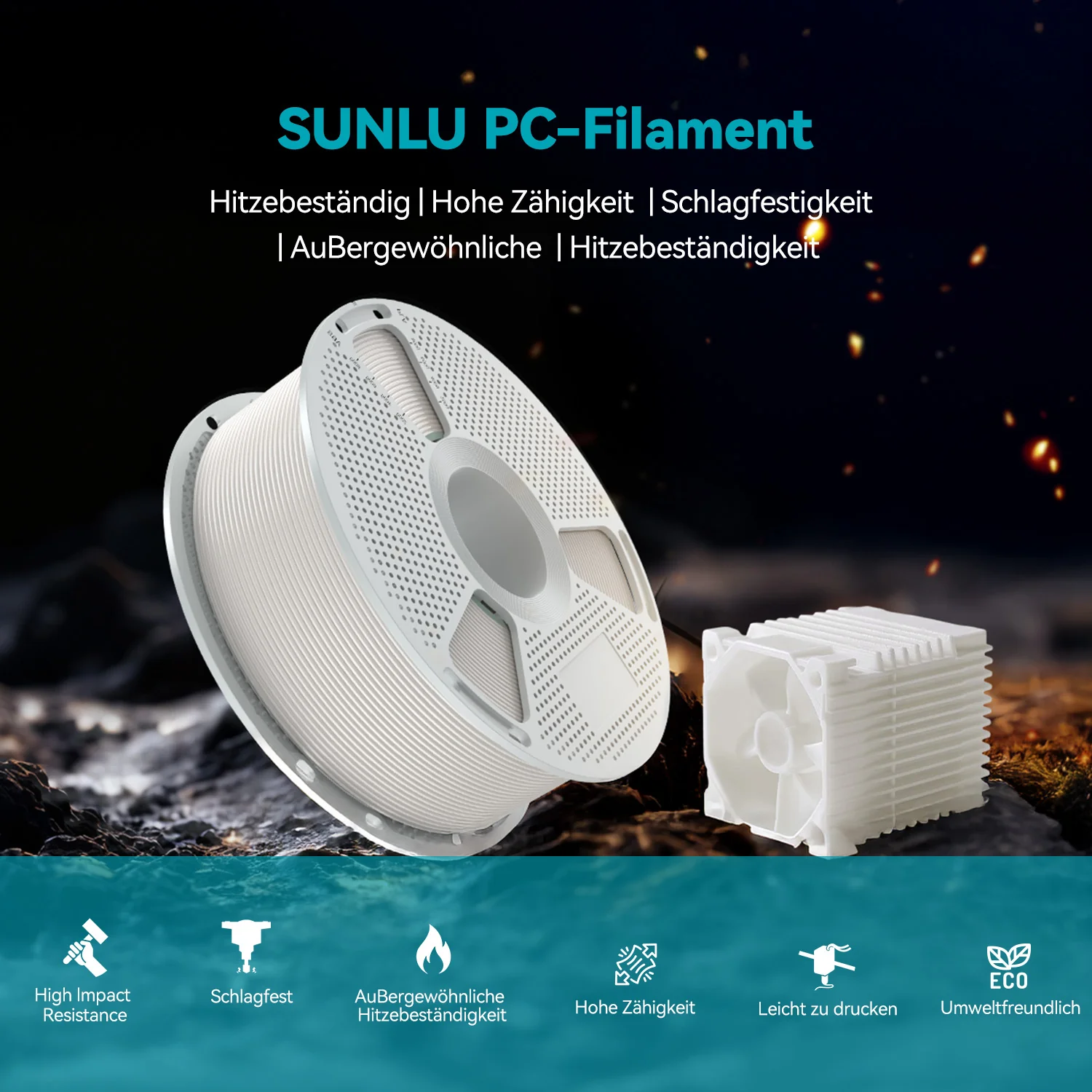 [15 % Rabatt] PC (Polycarbonate) 3D Drucker Filament 1KG - Image 4