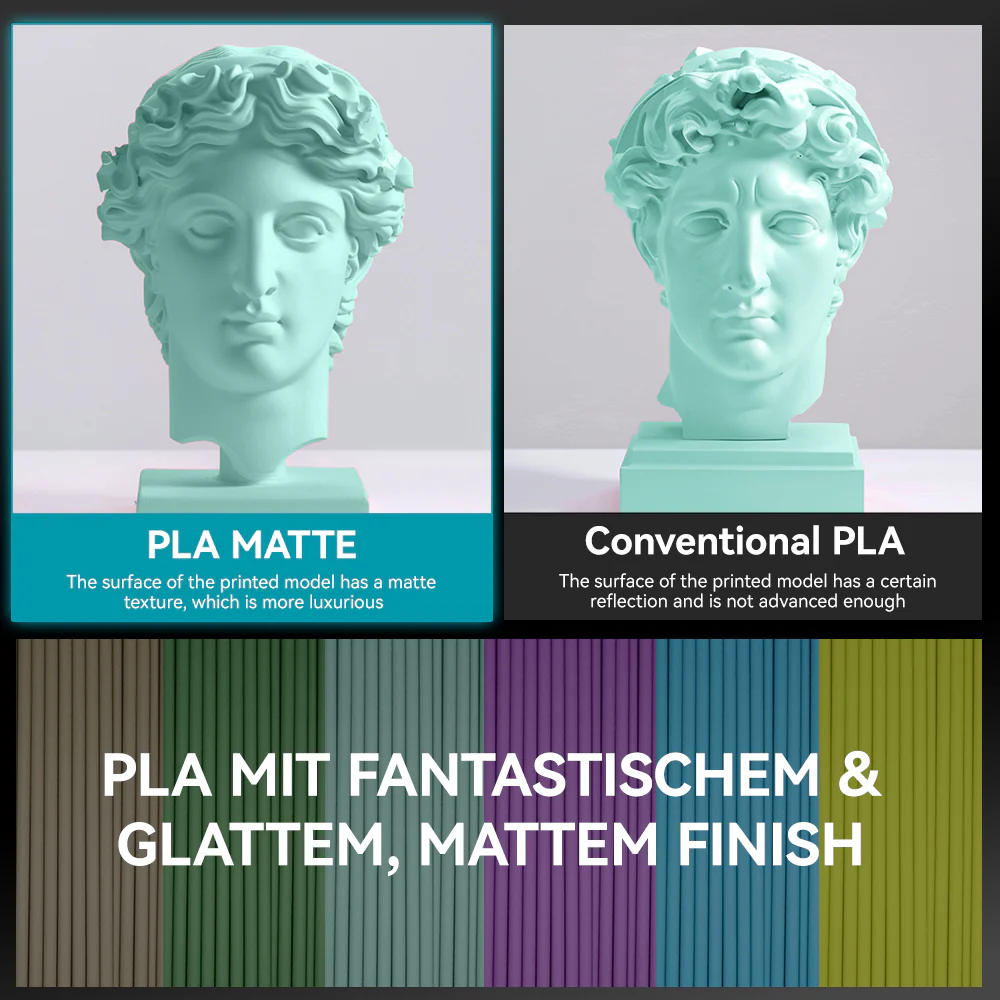 PLA Matte 3KG Große Spule 3D Drucker Filament 3KG - Image 5