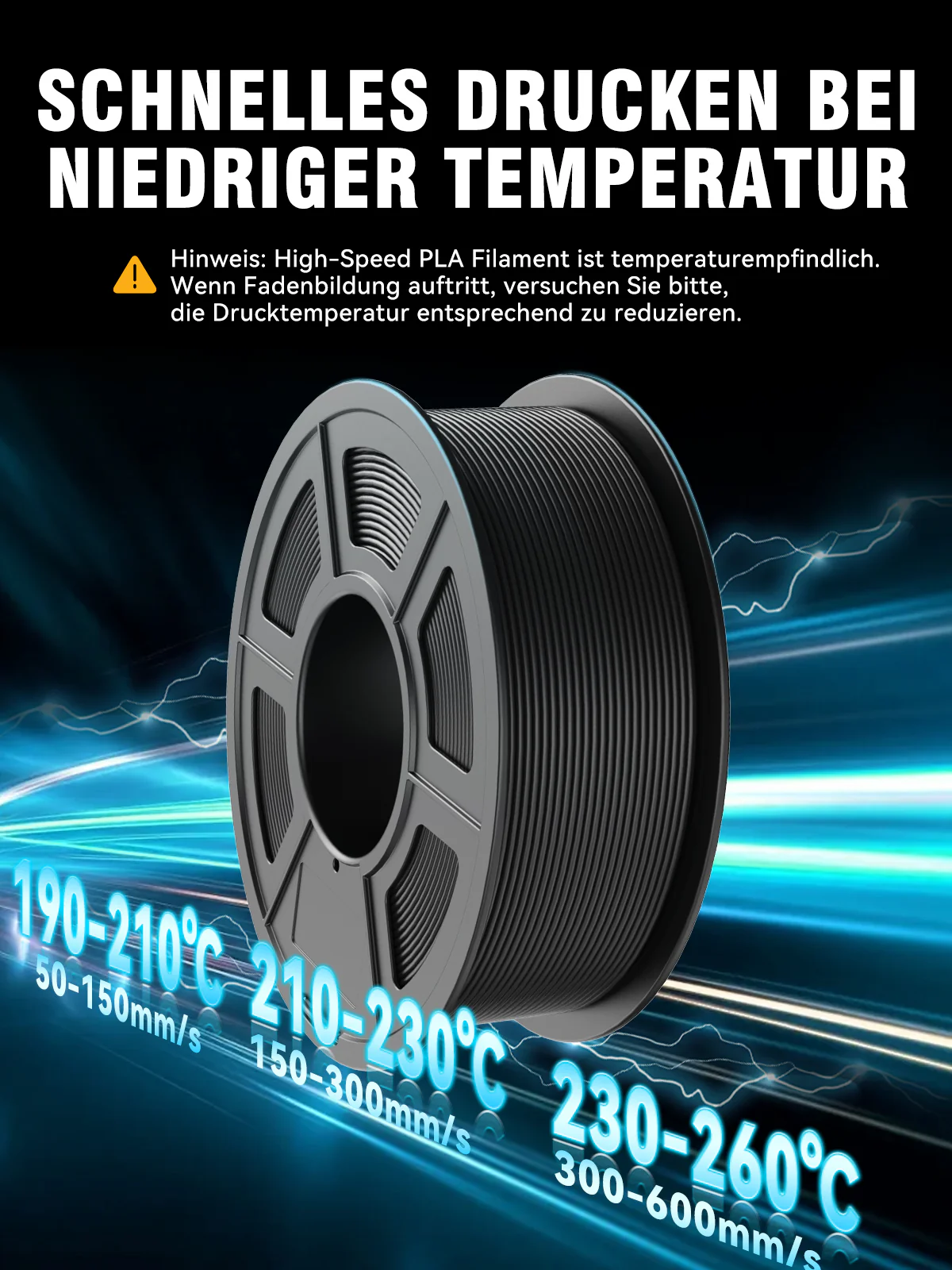 HSPLA,Hochgeschwindigkeit PLA 3KG Große Spule 3D Drucker Filament 3KG - Image 4