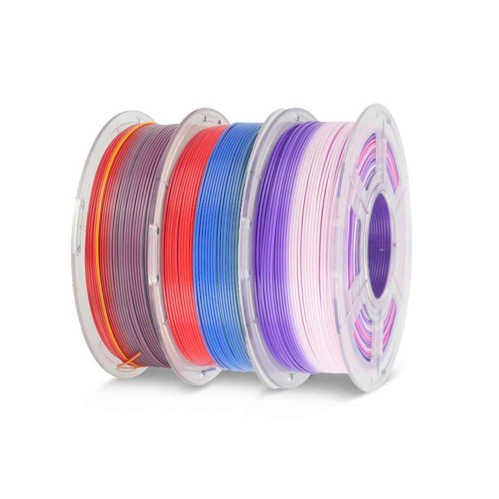 [MOQ 2 Sätze] PLA, PLA+, PLA Meta, PLA Matte, Rainbow, Multi-color Silk 3KG Mehrfarbiges Filament Bündel - Image 57