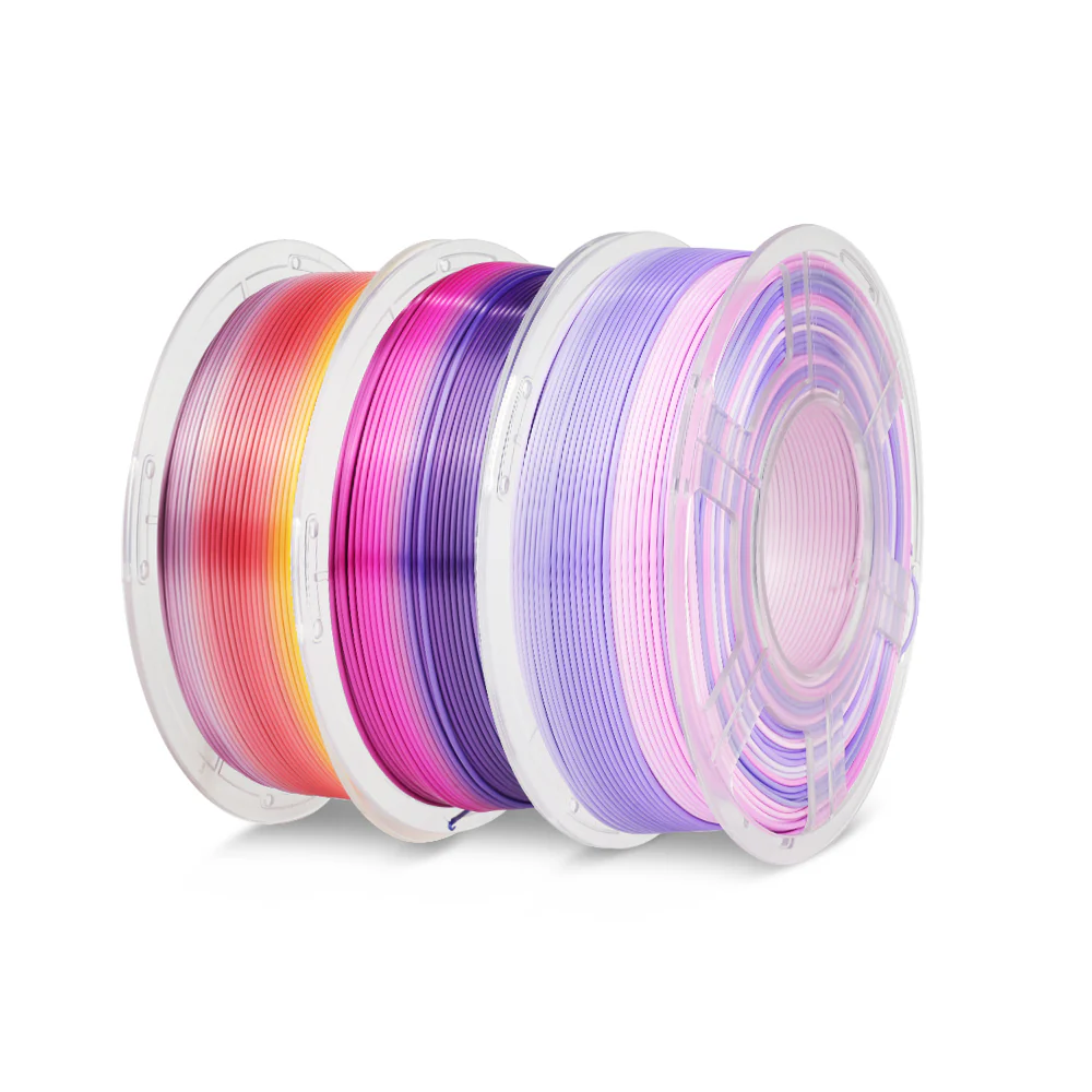 [MOQ 2 Sätze] PLA, PLA+, PLA Meta, PLA Matte, Rainbow, Multi-color Silk 3KG Mehrfarbiges Filament Bündel - Image 58