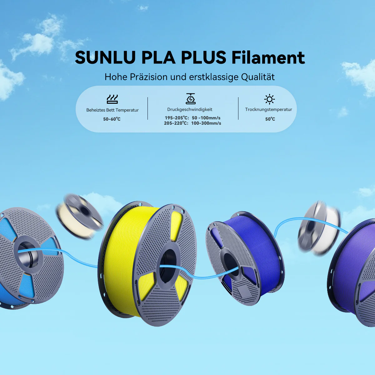 [MOQ: 3 Rollen] PLA+ (PLA PLUS) Filament 1KG - Image 3