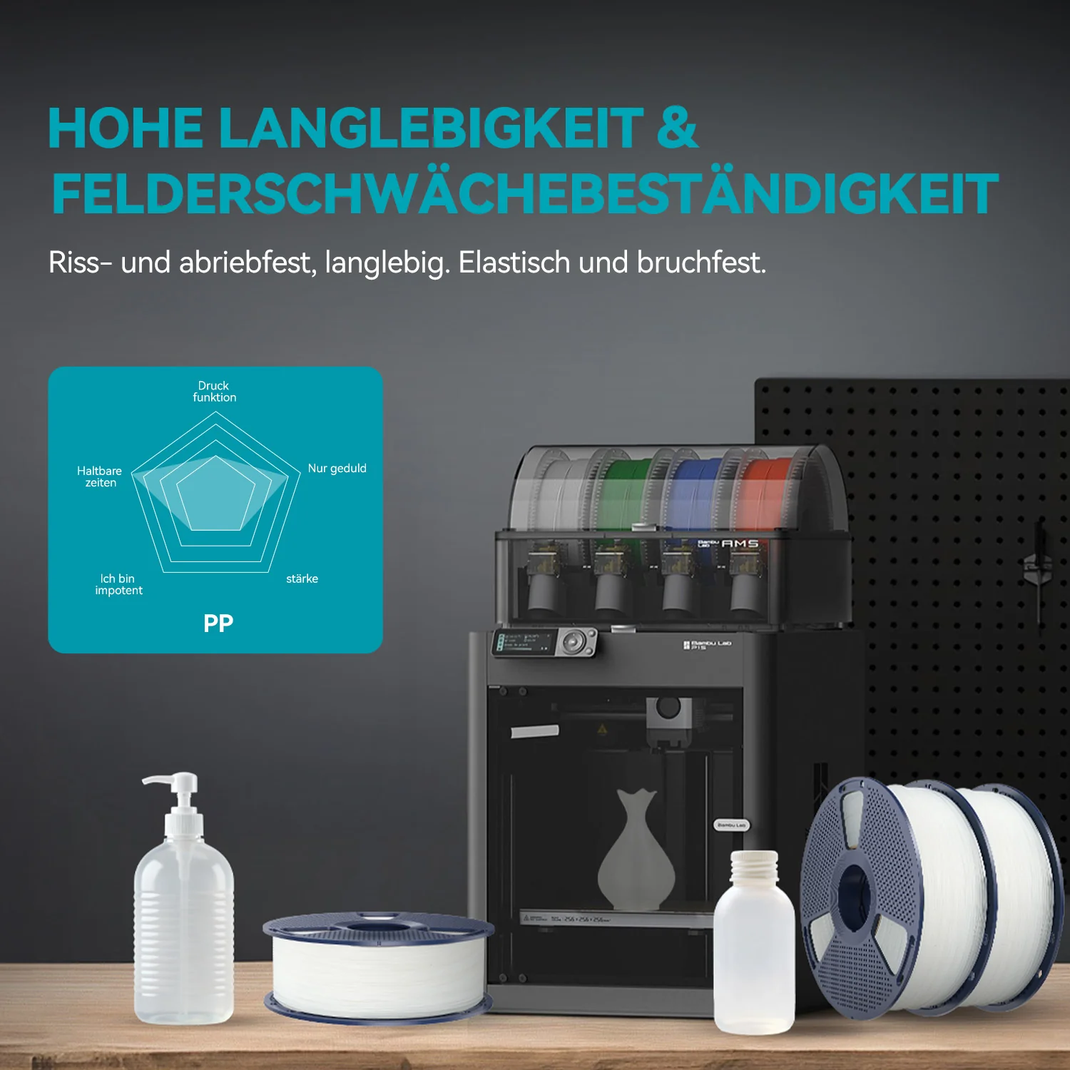 [15 % Rabatt] PP (Polypropylen) 3D-Drucker Filament 0,8KG - Image 10