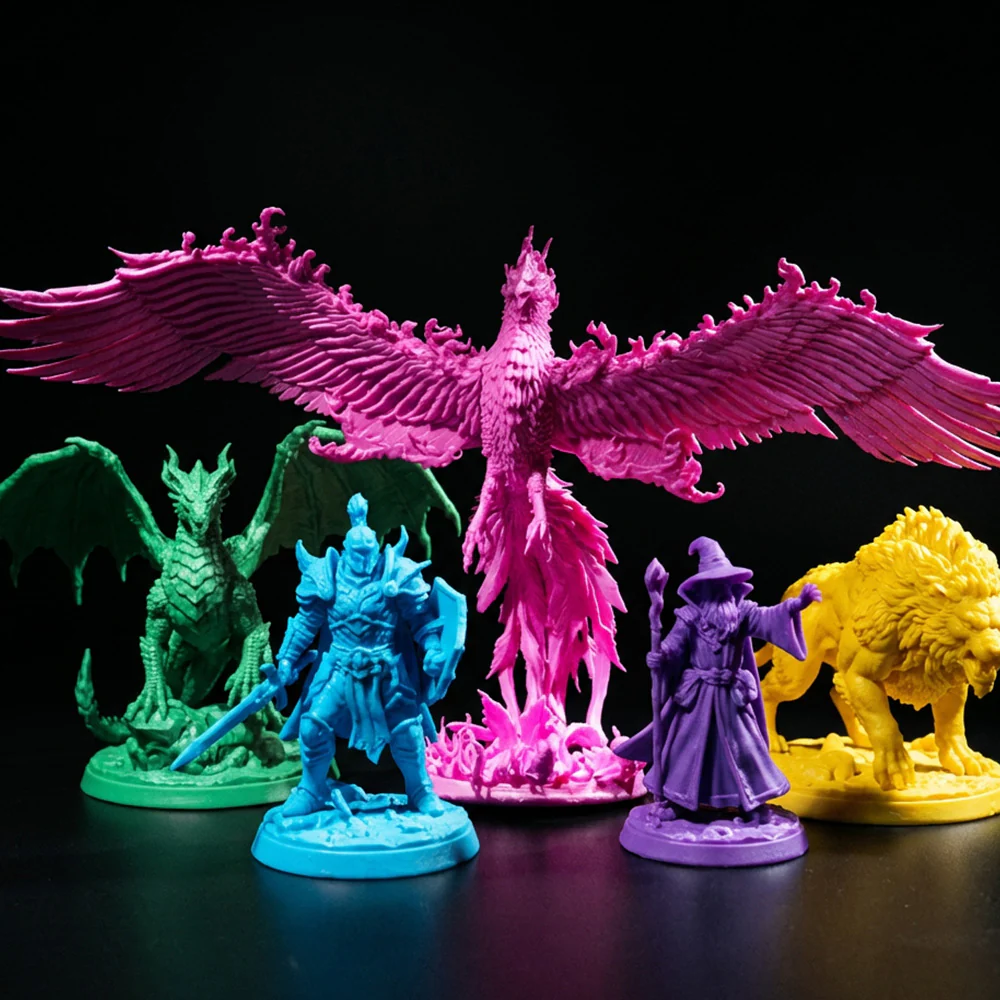 SUNLU CMYK+W Farb-Mischharz Set (1000 g × 5 Flaschen) - Image 3