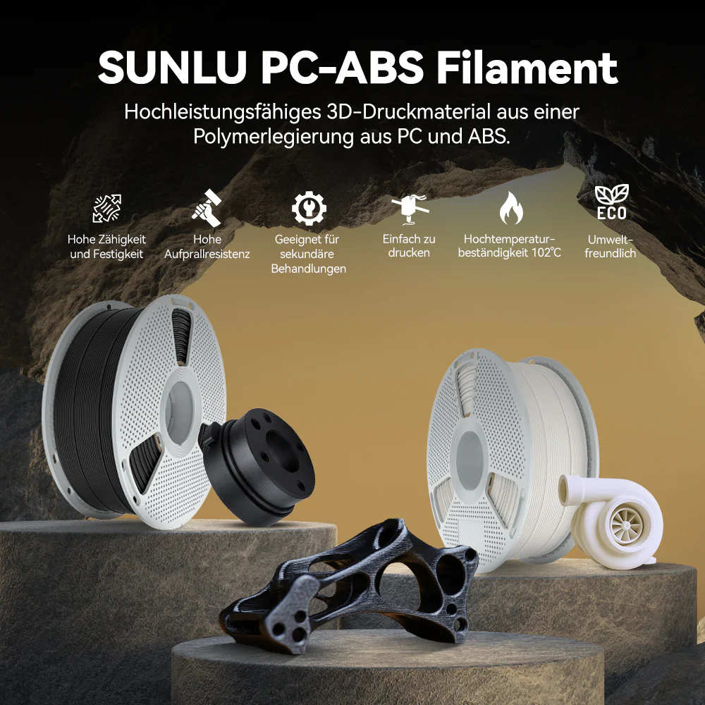 SUNLU Engineering Filament Kollektion EPA, PCABS, PA6CF, PA12CF, PA6-GF | SUNLU DE Online Store - Image 5