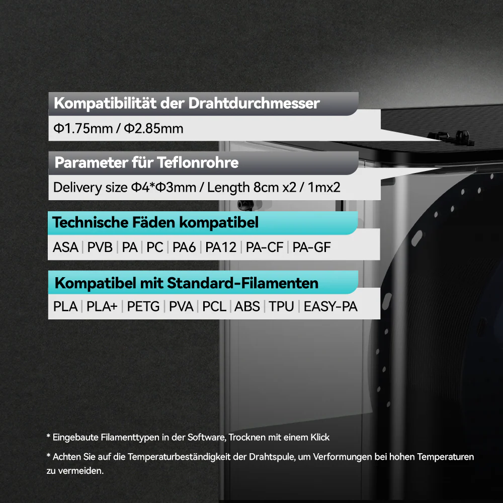 [15 % Rabatt] SUNLU FilaDryer E2, Bis zu 110℃, Professionelles Trocknen und Tempern, Geboren für technische 3D Druck Filamente - Image 15