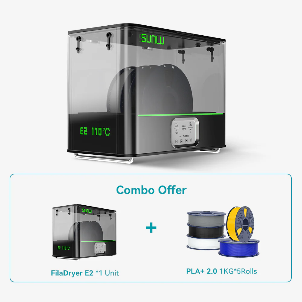 [15 % Rabatt] SUNLU FilaDryer E2, Bis zu 110℃, Professionelles Trocknen und Tempern, Geboren für technische 3D Druck Filamente - Image 27