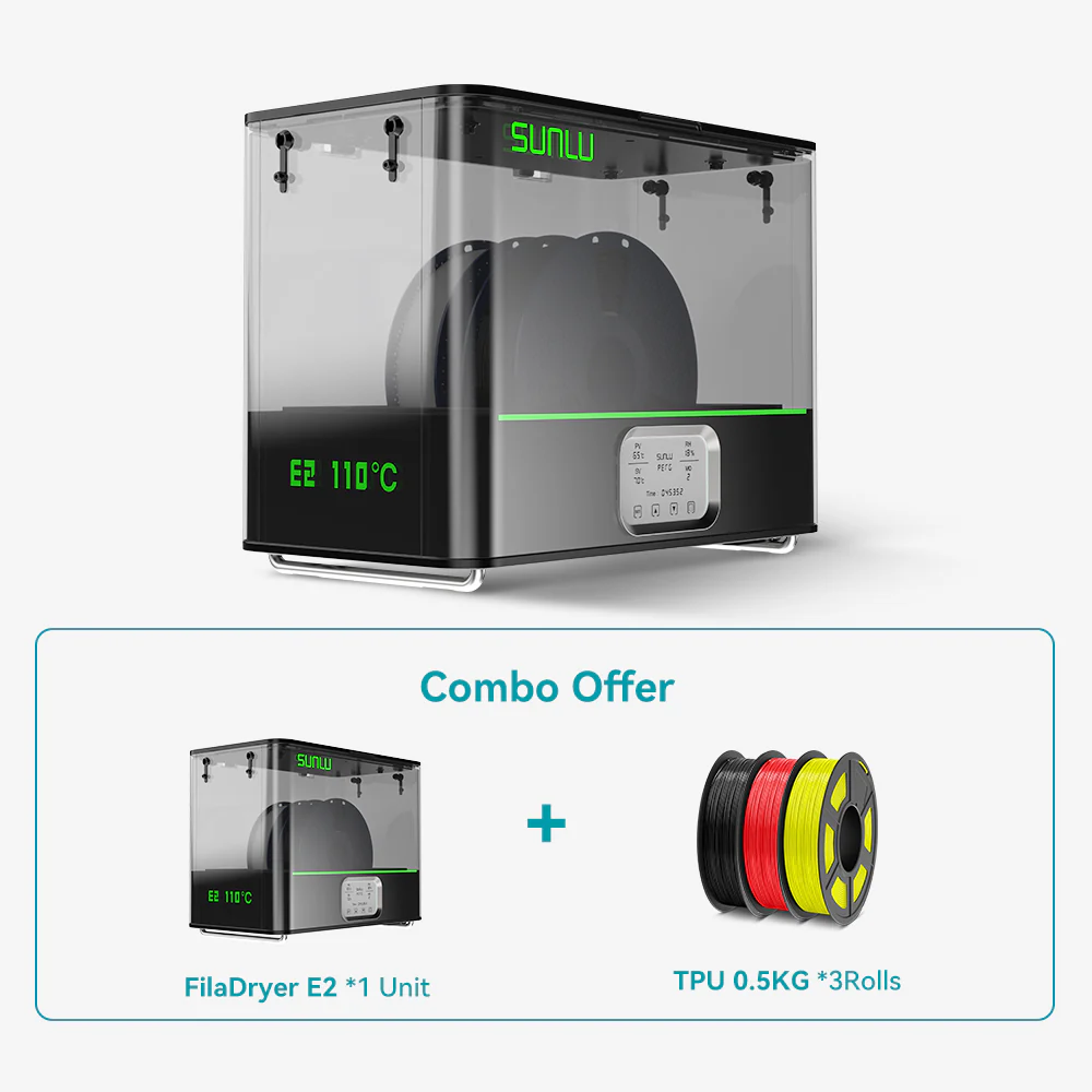 [15 % Rabatt] SUNLU FilaDryer E2, Bis zu 110℃, Professionelles Trocknen und Tempern, Geboren für technische 3D Druck Filamente - Image 28