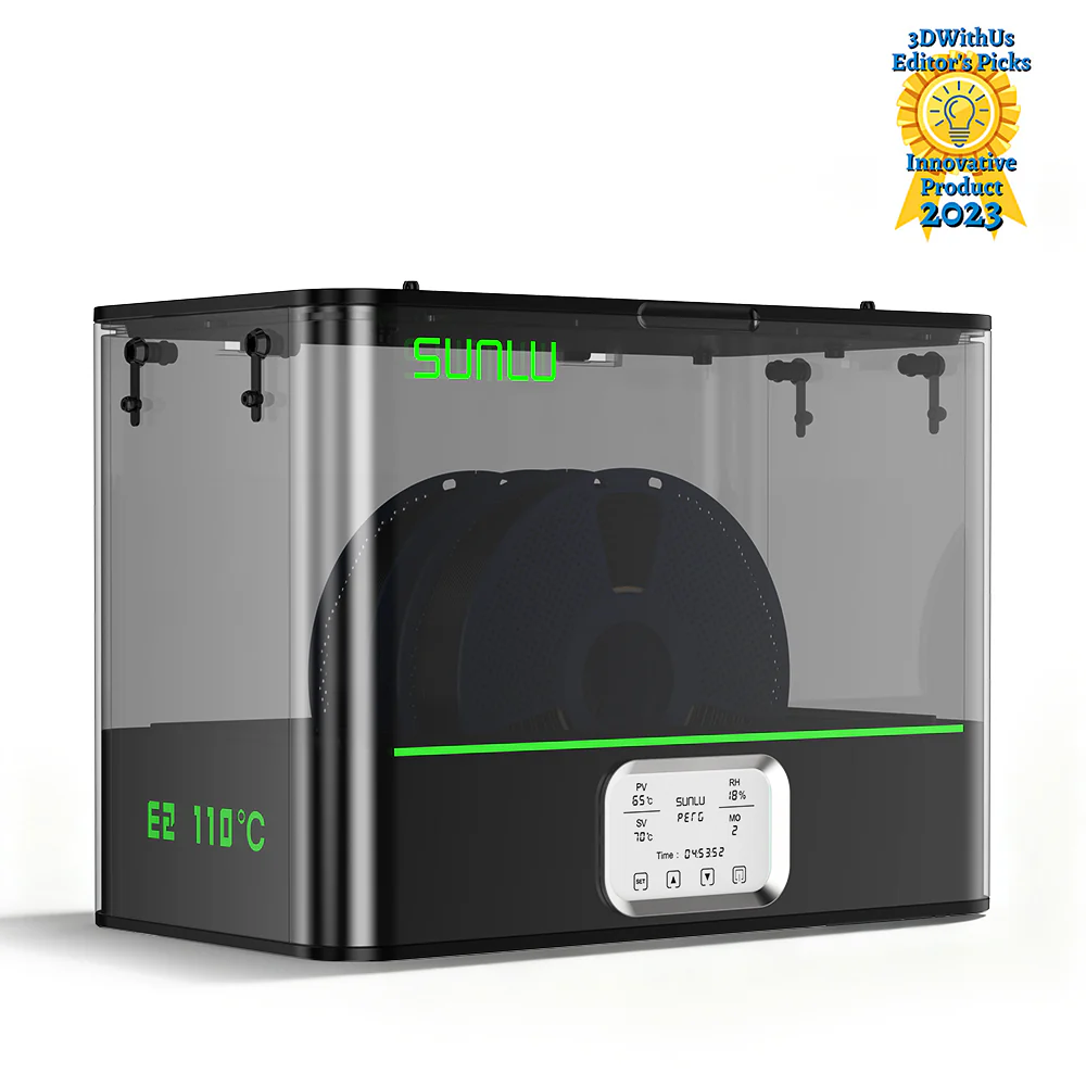 [15 % Rabatt] SUNLU FilaDryer E2, Bis zu 110℃, Professionelles Trocknen und Tempern, Geboren für technische 3D Druck Filamente - Image 44