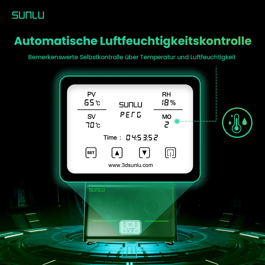 [15 % Rabatt] SUNLU FilaDryer S4, Temperaturausgleich und hoher Wirkungsgrad - Image 8
