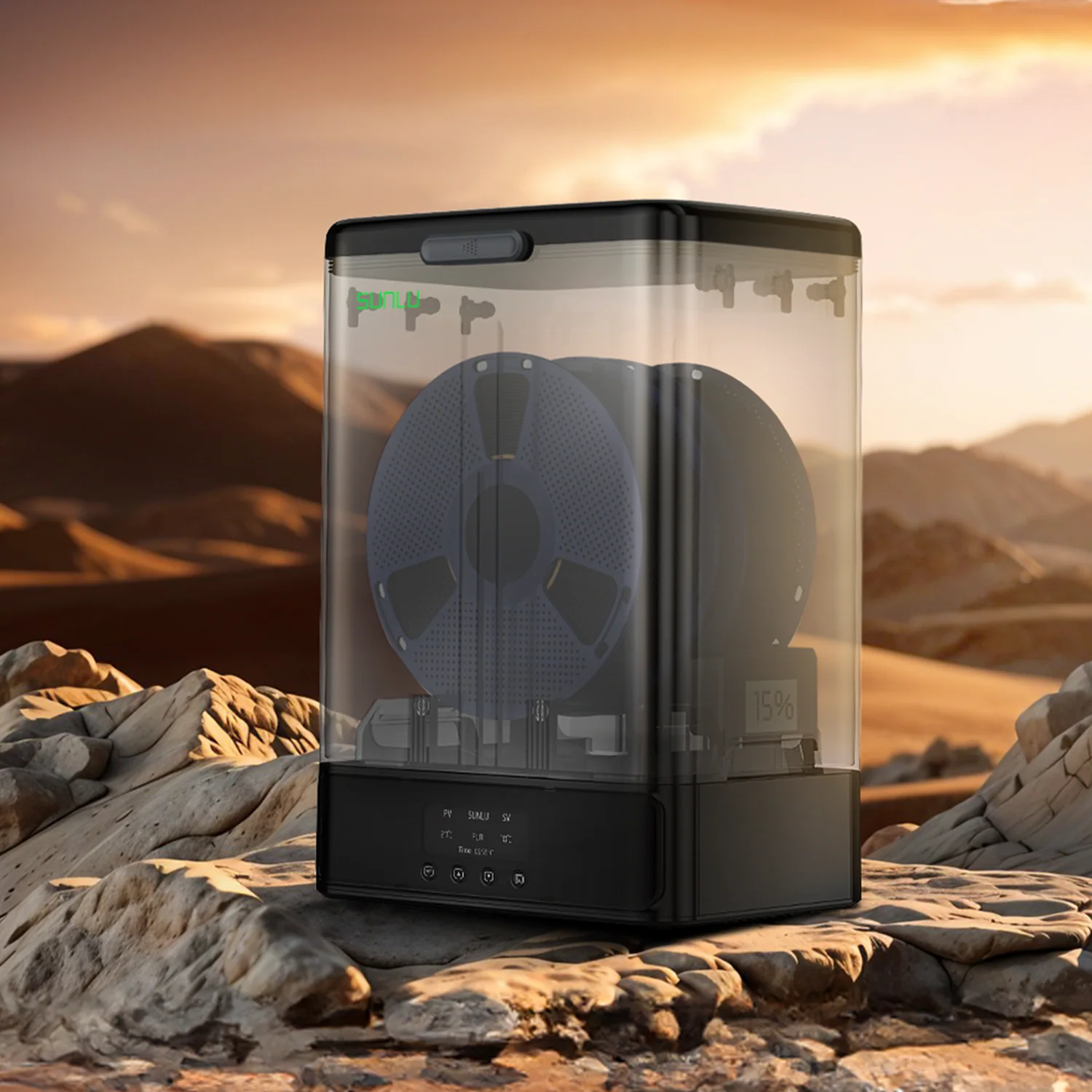 [15 % Rabatt] SUNLU FilaDryer SP2, 2-in-1 Filament Trockner kombiniert mit Aufbewahrungsbox, bis zu 70℃(158°F) Trocknung und nahtlose Lagerung, kompatibel mit Spulengröße 1kg×2 oder 2kg×1 oder 3kg×1 - Image 15