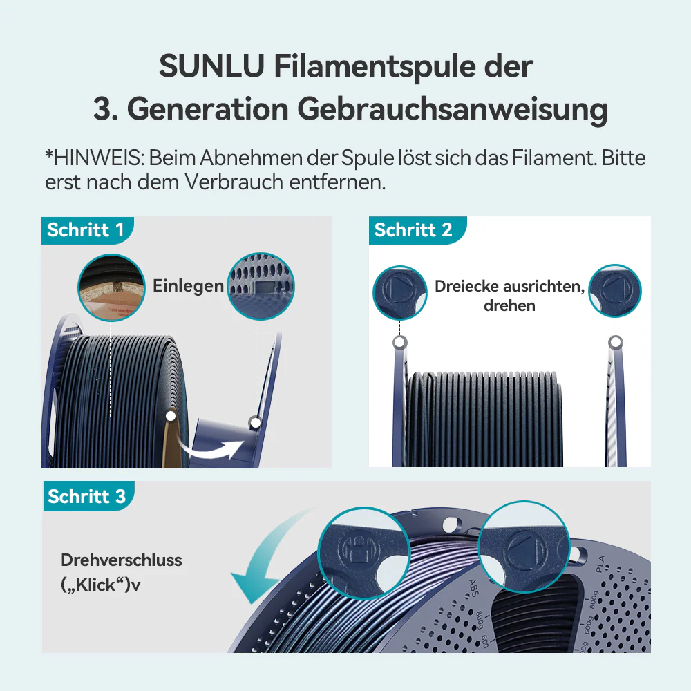 SUNLU PLA Galaxy Ästhetisches Filament 1KG, Farbwechselndes PLA-Filament, Funkelndes Ultrafines Perlmuttpulver - Image 12
