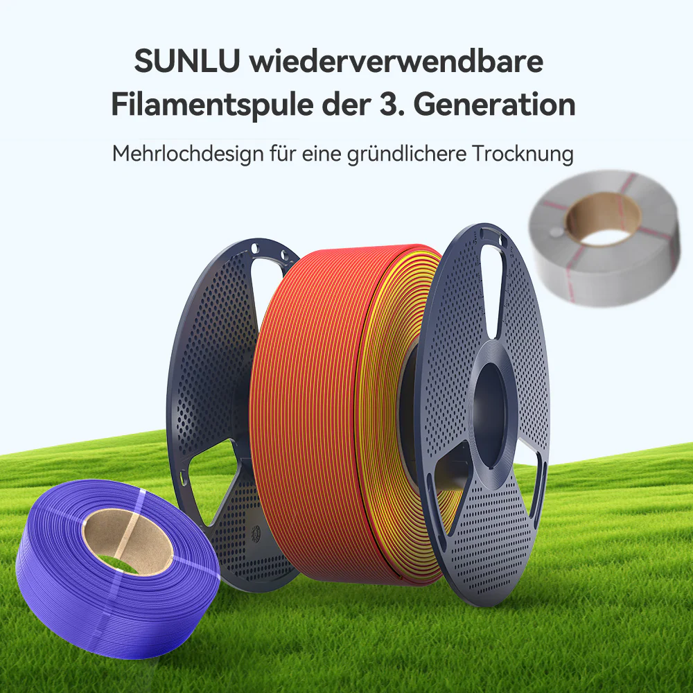 [MOQ: 3 Rollen] PLA Matte Dual-Color 3D-Drucker Ästhetik-Filament 1KG, Nahtlose Zwei-Farb-Effekte & Weiches Matt-Finish - Image 10