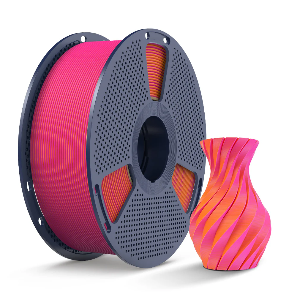 [MOQ: 3 Rollen] PLA Matte Dual-Color 3D-Drucker Ästhetik-Filament 1KG, Nahtlose Zwei-Farb-Effekte & Weiches Matt-Finish - Image 14