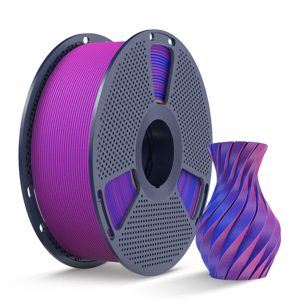 [MOQ: 3 Rollen] PLA Matte Dual-Color 3D-Drucker Ästhetik-Filament 1KG, Nahtlose Zwei-Farb-Effekte & Weiches Matt-Finish - Image 15