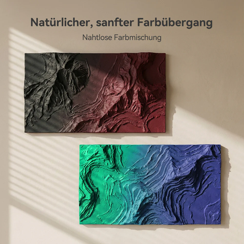 [MOQ: 3 Rollen] PLA Matte Dual-Color 3D-Drucker Ästhetik-Filament 1KG, Nahtlose Zwei-Farb-Effekte & Weiches Matt-Finish - Image 4