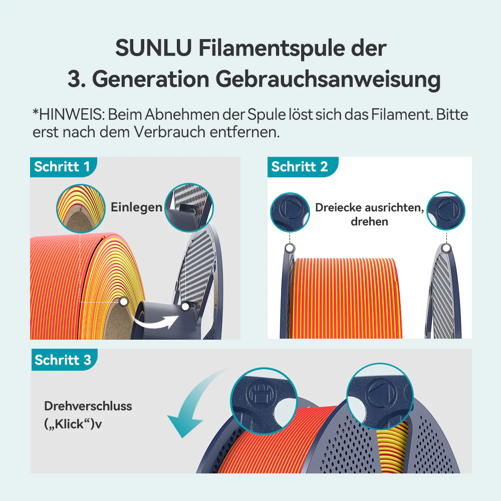 [MOQ: 3 Rollen] PLA Matte Dual-Color 3D-Drucker Ästhetik-Filament 1KG, Nahtlose Zwei-Farb-Effekte & Weiches Matt-Finish - Image 9