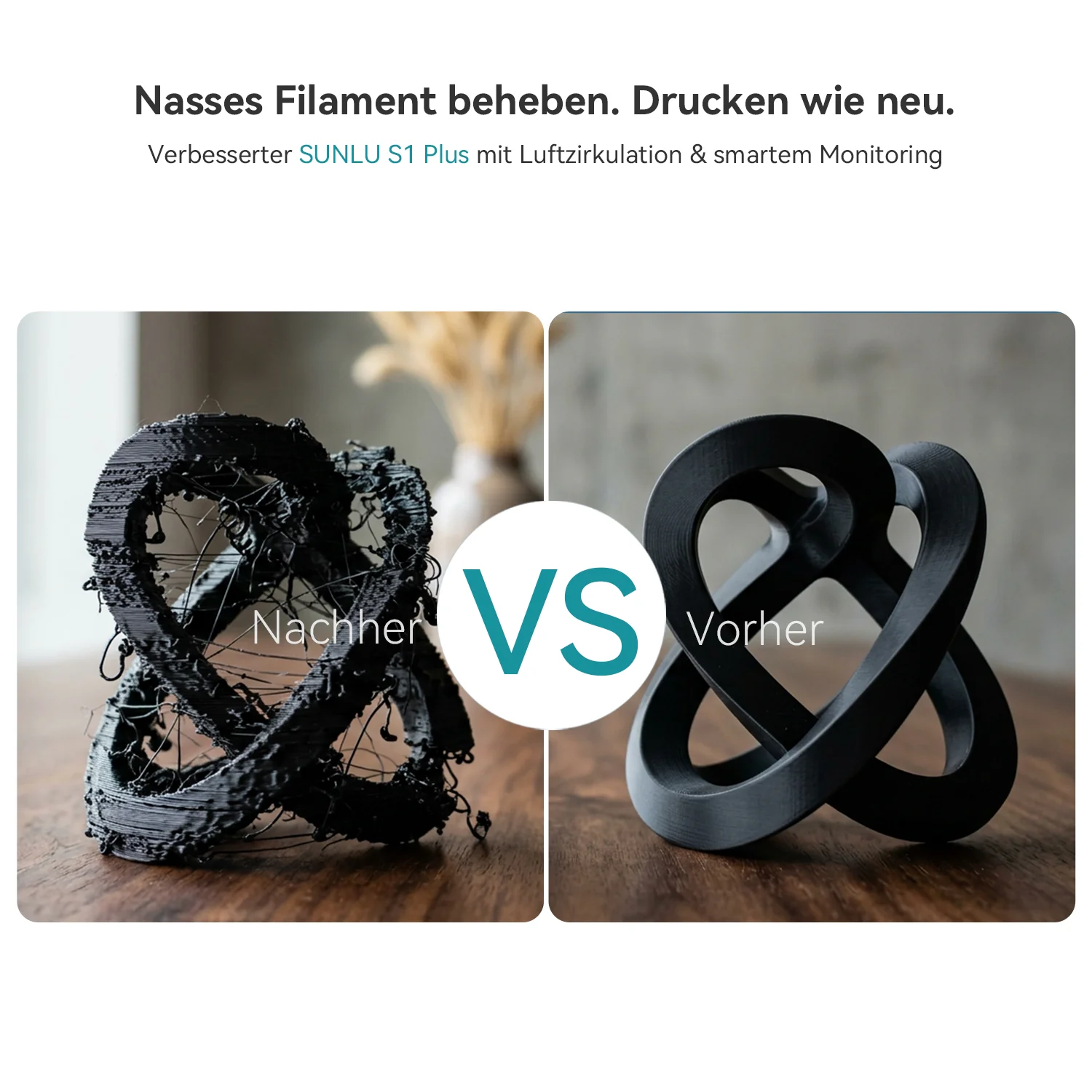 [15 % Rabatt] SUNLU S1 Plus Filament trockner für feuchtes Filament beim 3D-Druck - Image 6