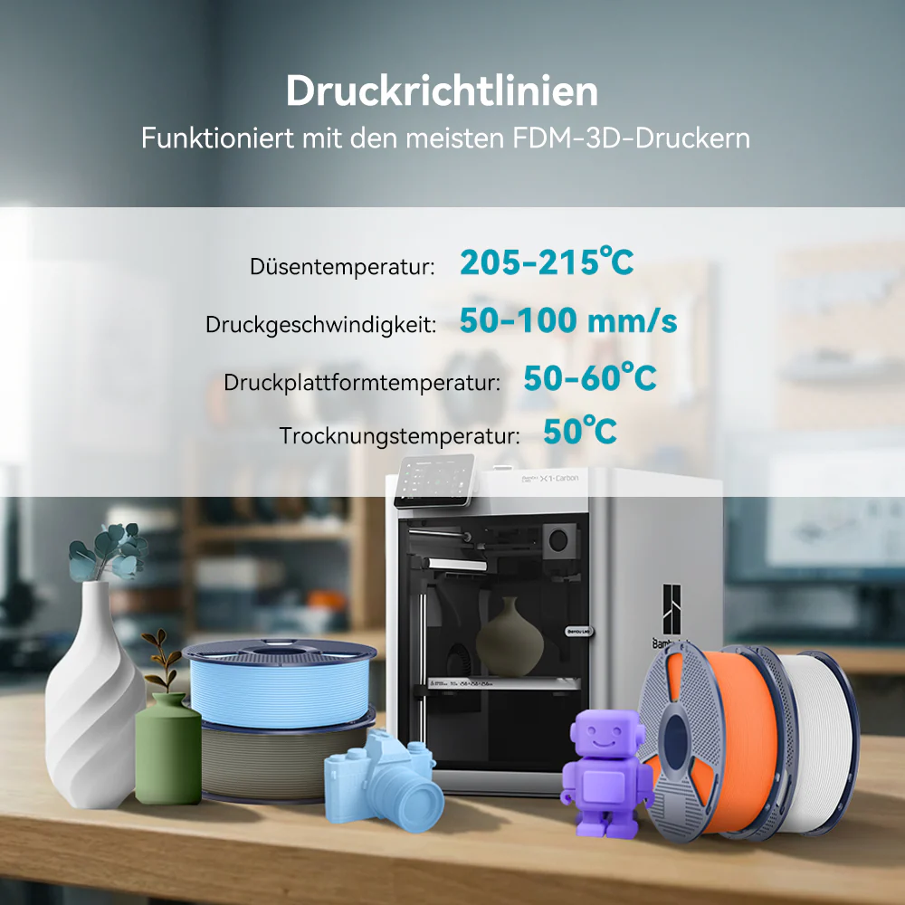 [MOQ: 3 Rollen] PLA Matte Filament 1KG - Image 4