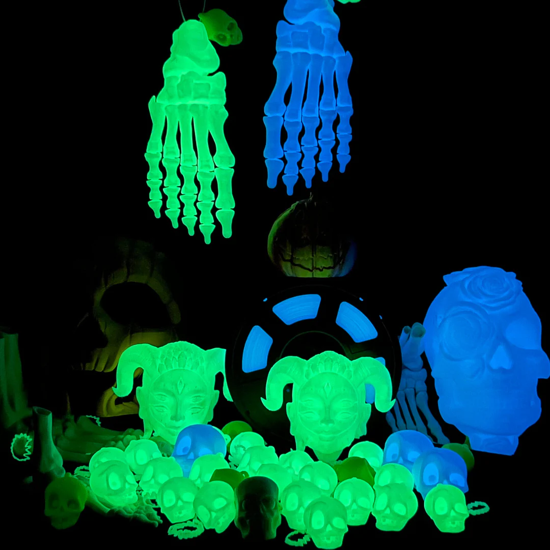 [MOQ: 3 Rollen] Glühen im Dunkeln (Leuchtend) PLA Filament 1KG - Image 3
